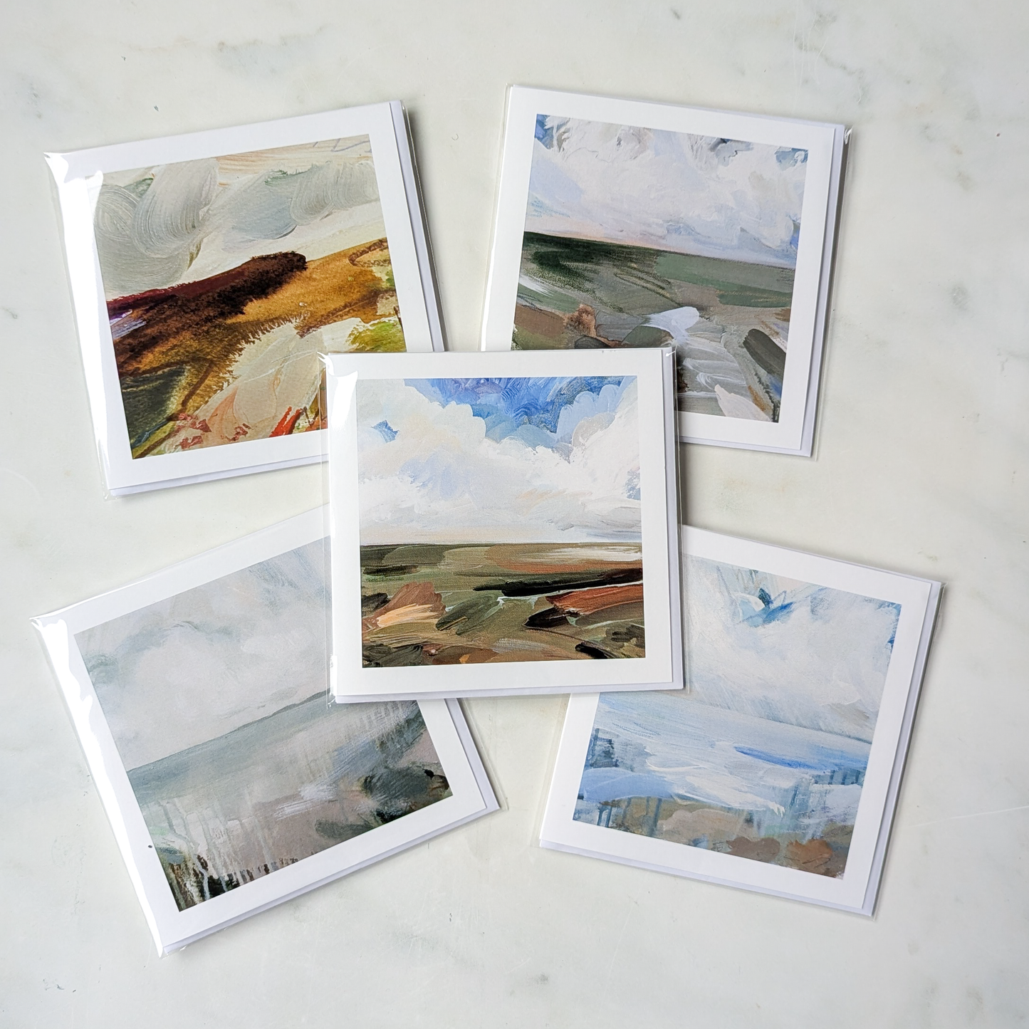 Set of 5 Greetings Cards