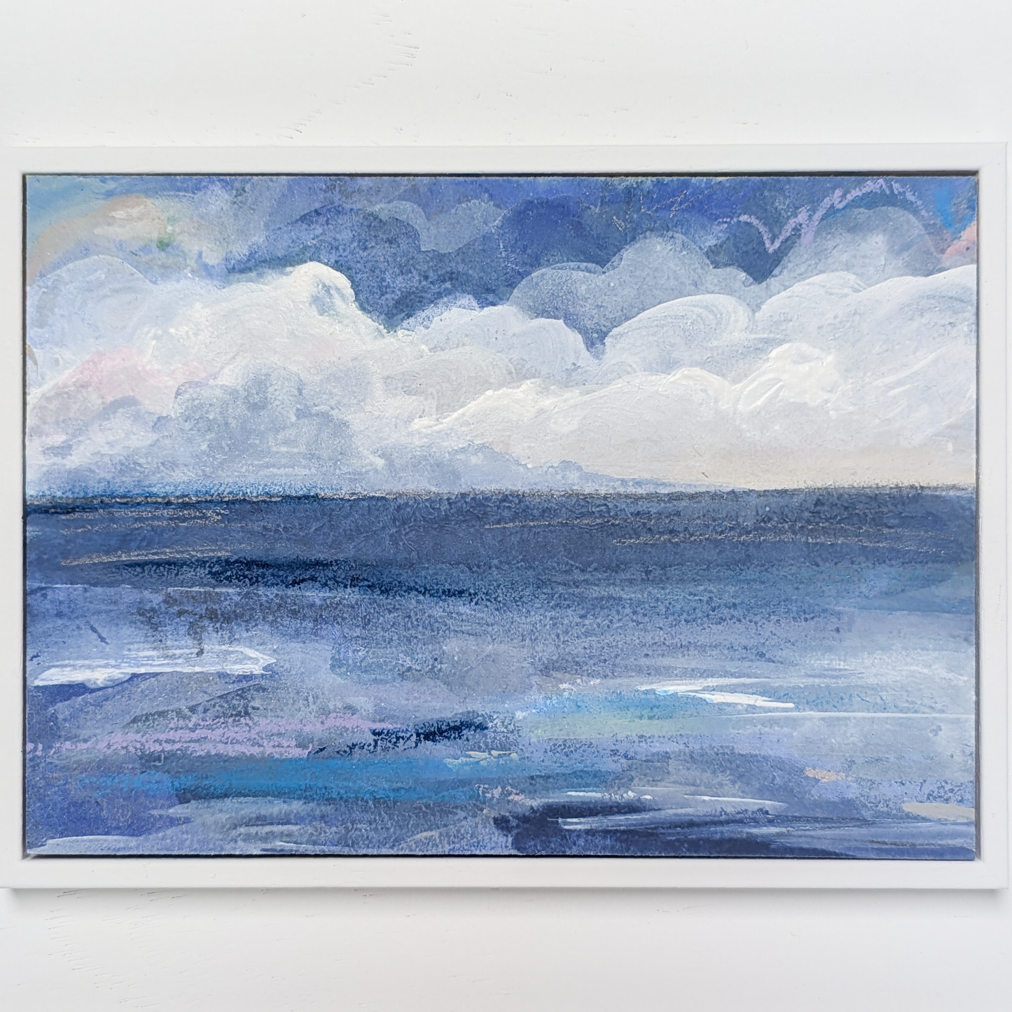 Clouds of Tulle, Original Painting on Board