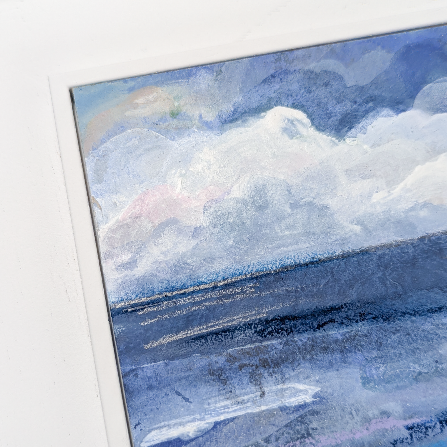 Clouds of Tulle, Original Painting on Board