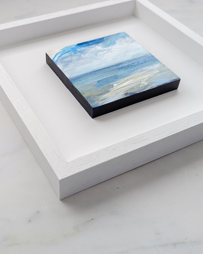 Waves of Teal III, Original Painting on Board