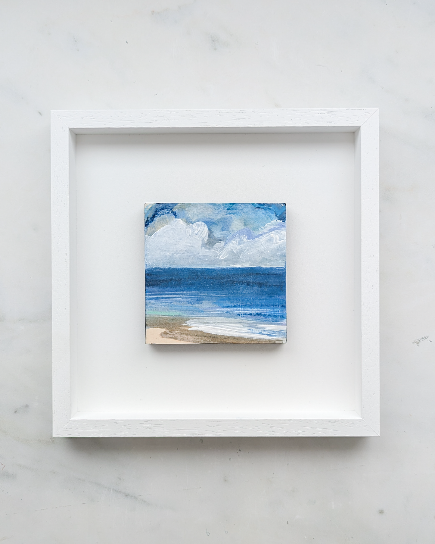 Nothing But Blue I, Original Painting on Board