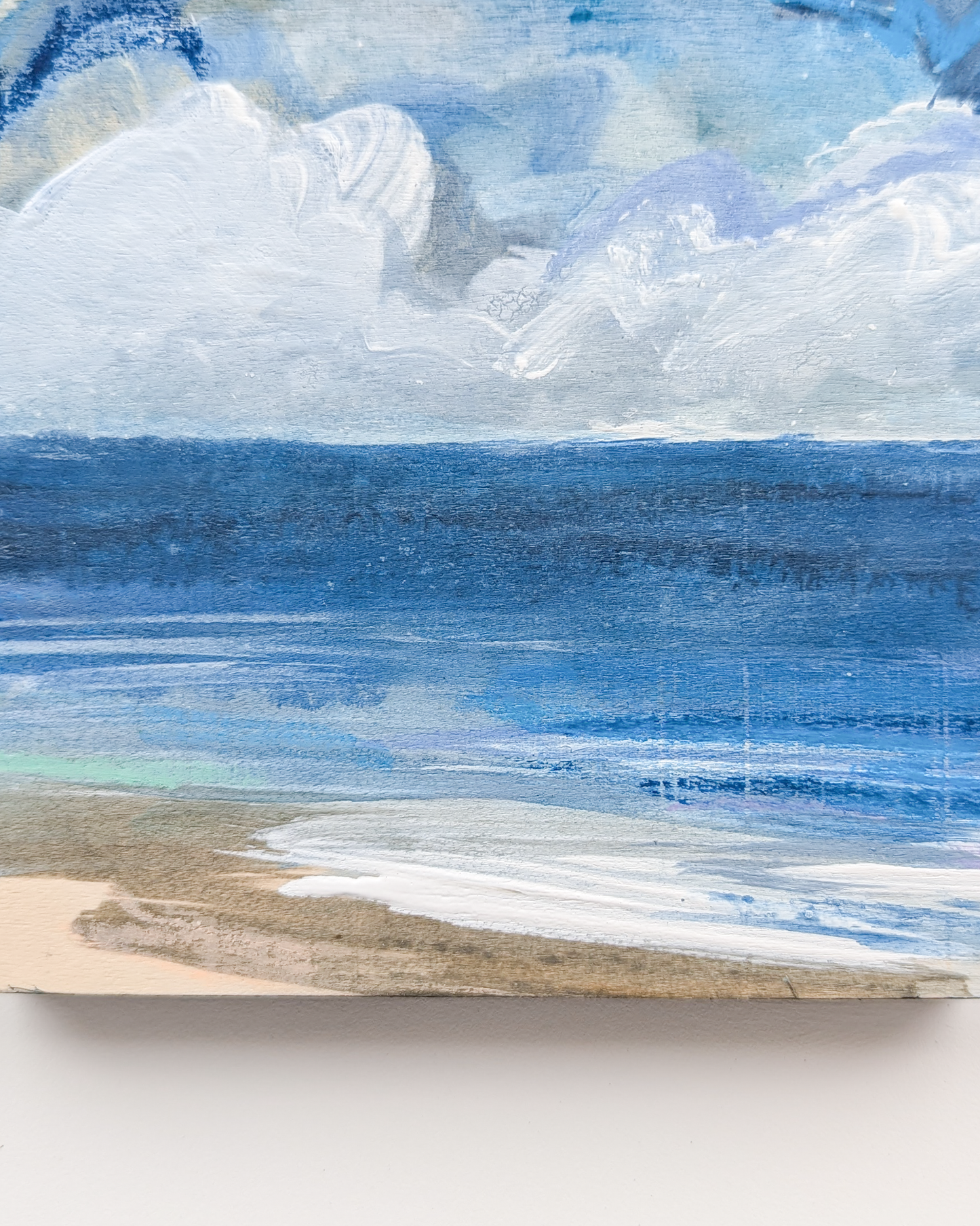 Nothing But Blue I, Original Painting on Board