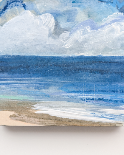 Nothing But Blue I, Original Painting on Board