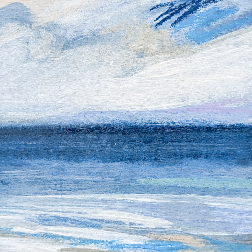 Nothing But Blue II, Original Painting on Board