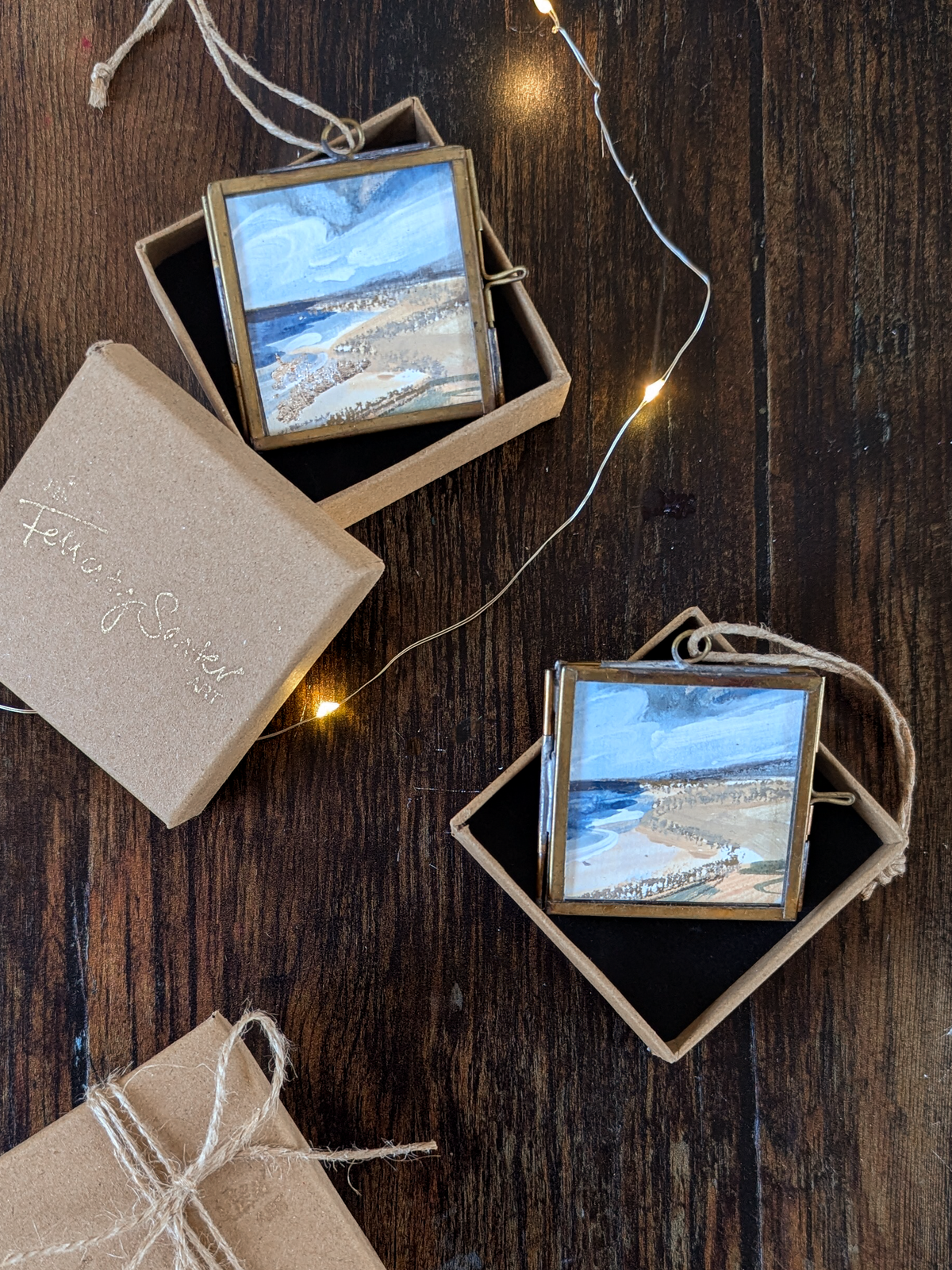Sandy Shores | Hand-Painted Christmas Tree Decoration