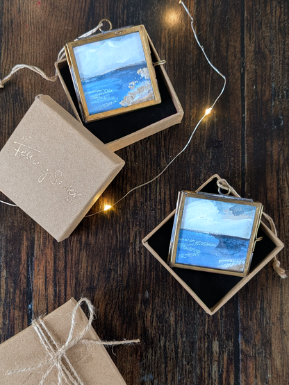 Cool Beach | Hand-Painted Christmas Tree Decoration