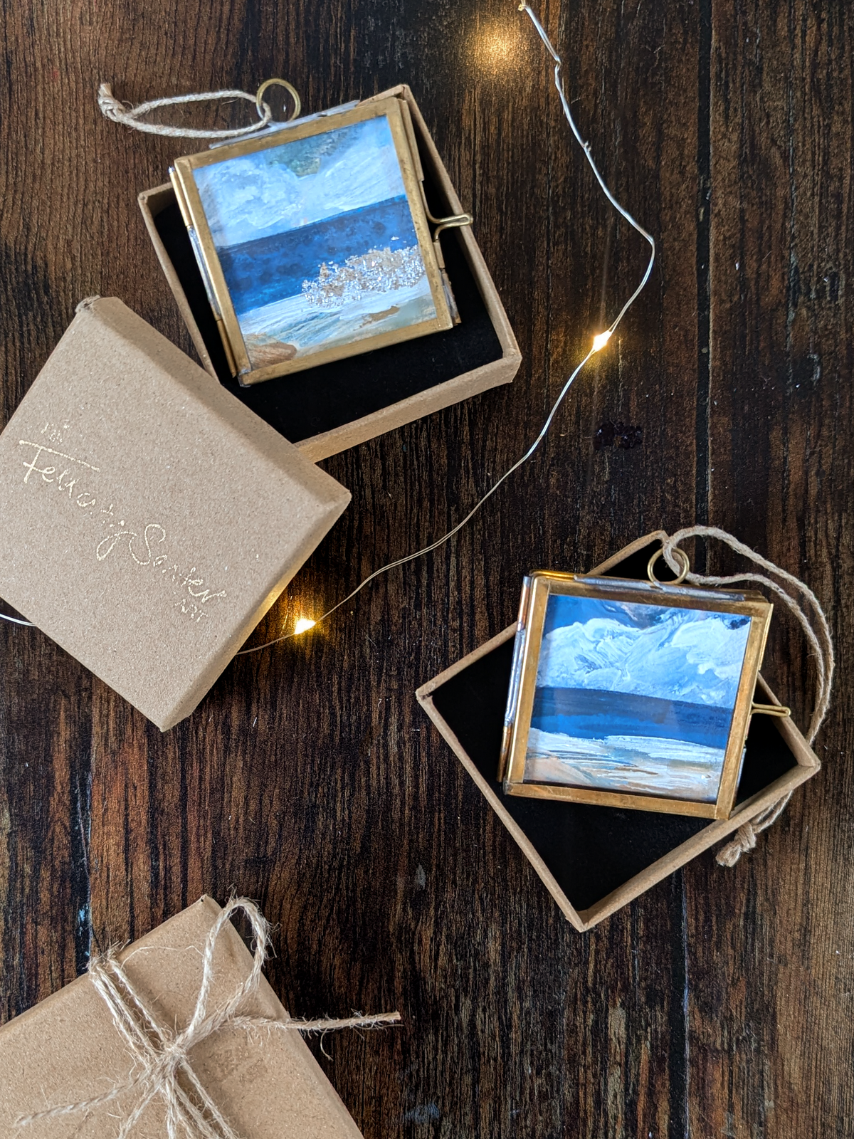 Ocean Light | Hand-Painted Christmas Tree Decoration