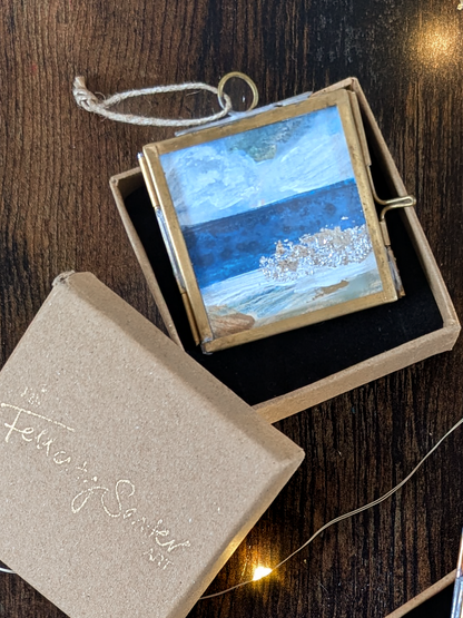 Ocean Light | Hand-Painted Christmas Tree Decoration