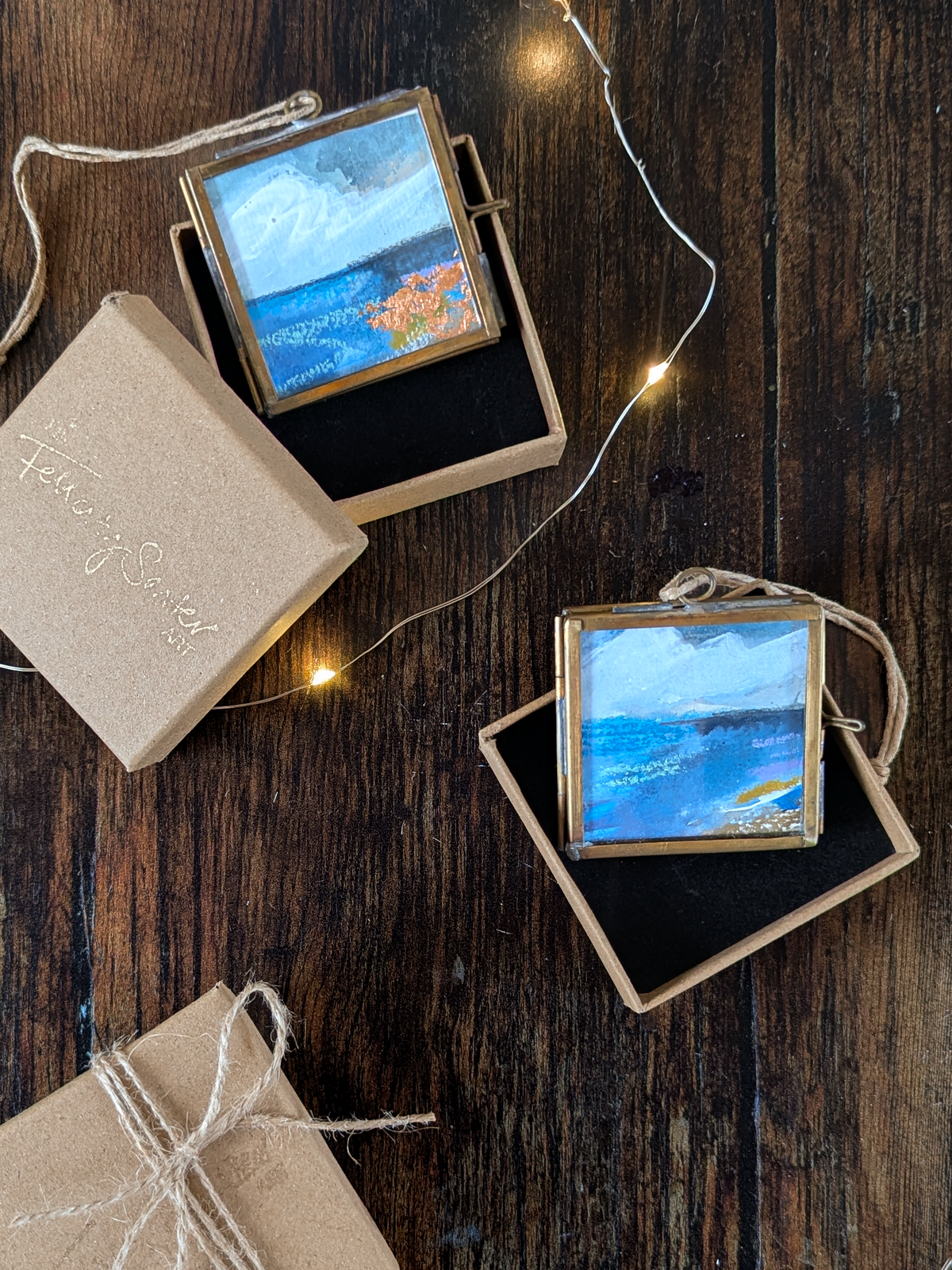 Warm Beach | Hand-Painted Christmas Tree Decoration