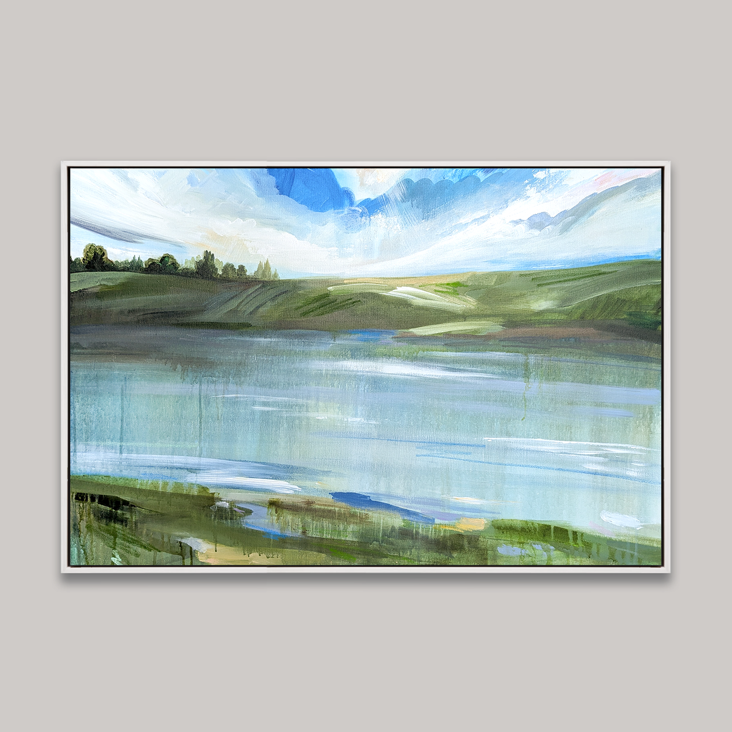 Reflect and Be Restored, Original Painting on Canvas