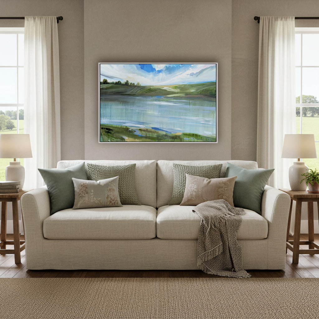 Reflect and Be Restored, Original Painting on Canvas