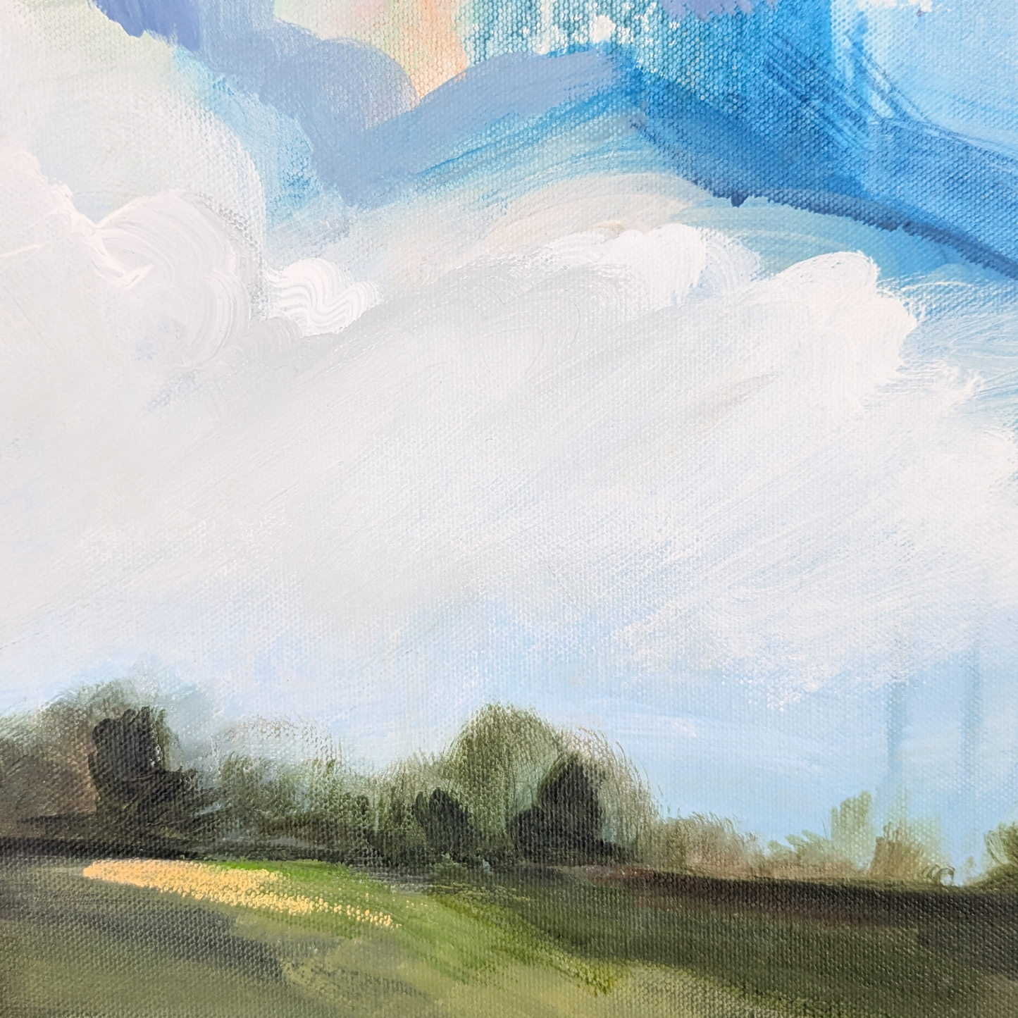 Breathe It All In, Original Painting on Canvas