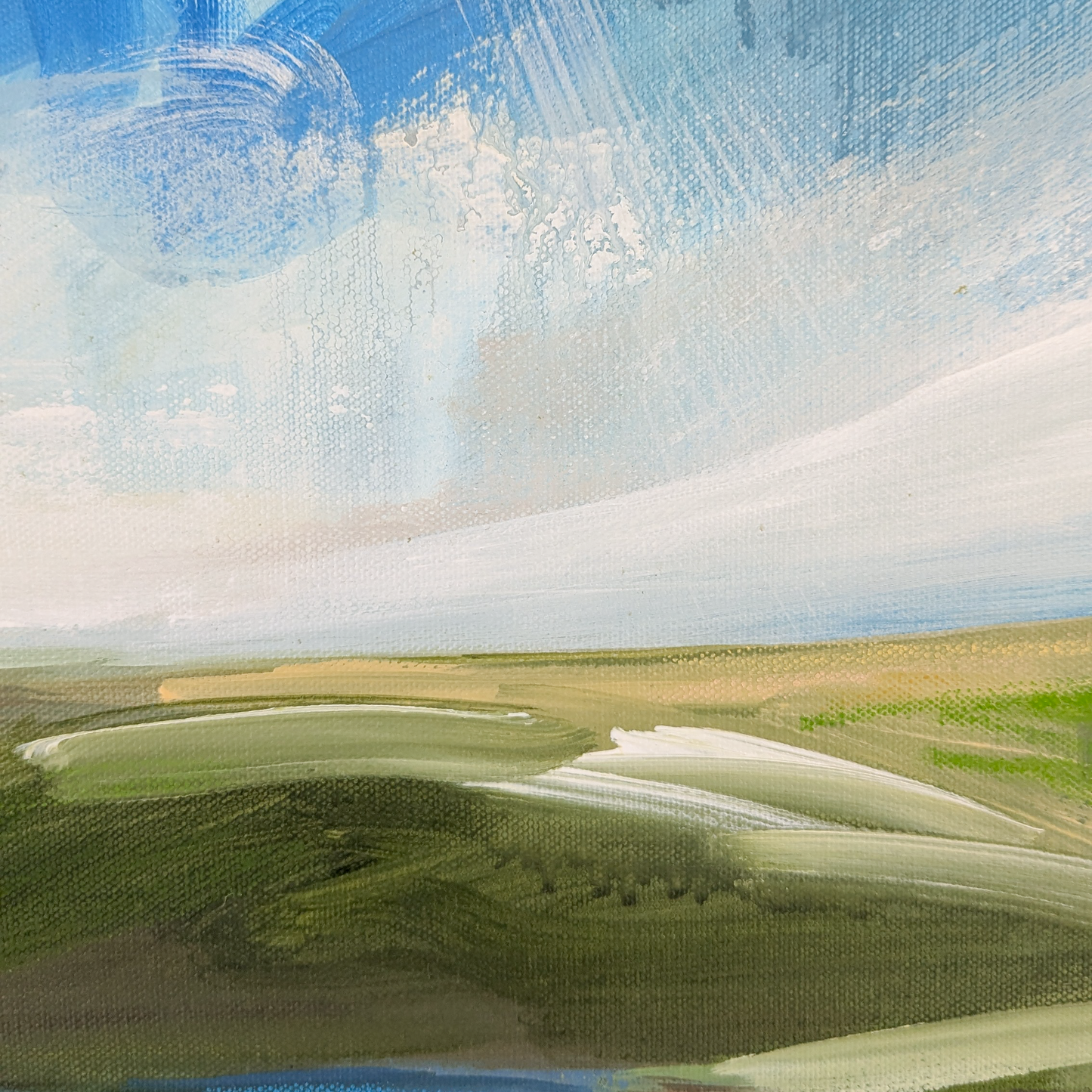 Reflect and Be Restored, Original Painting on Canvas