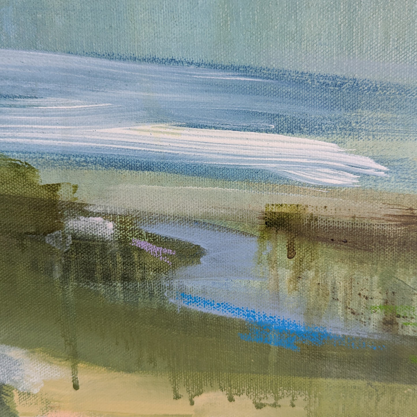 Reflect and Be Restored, Original Painting on Canvas