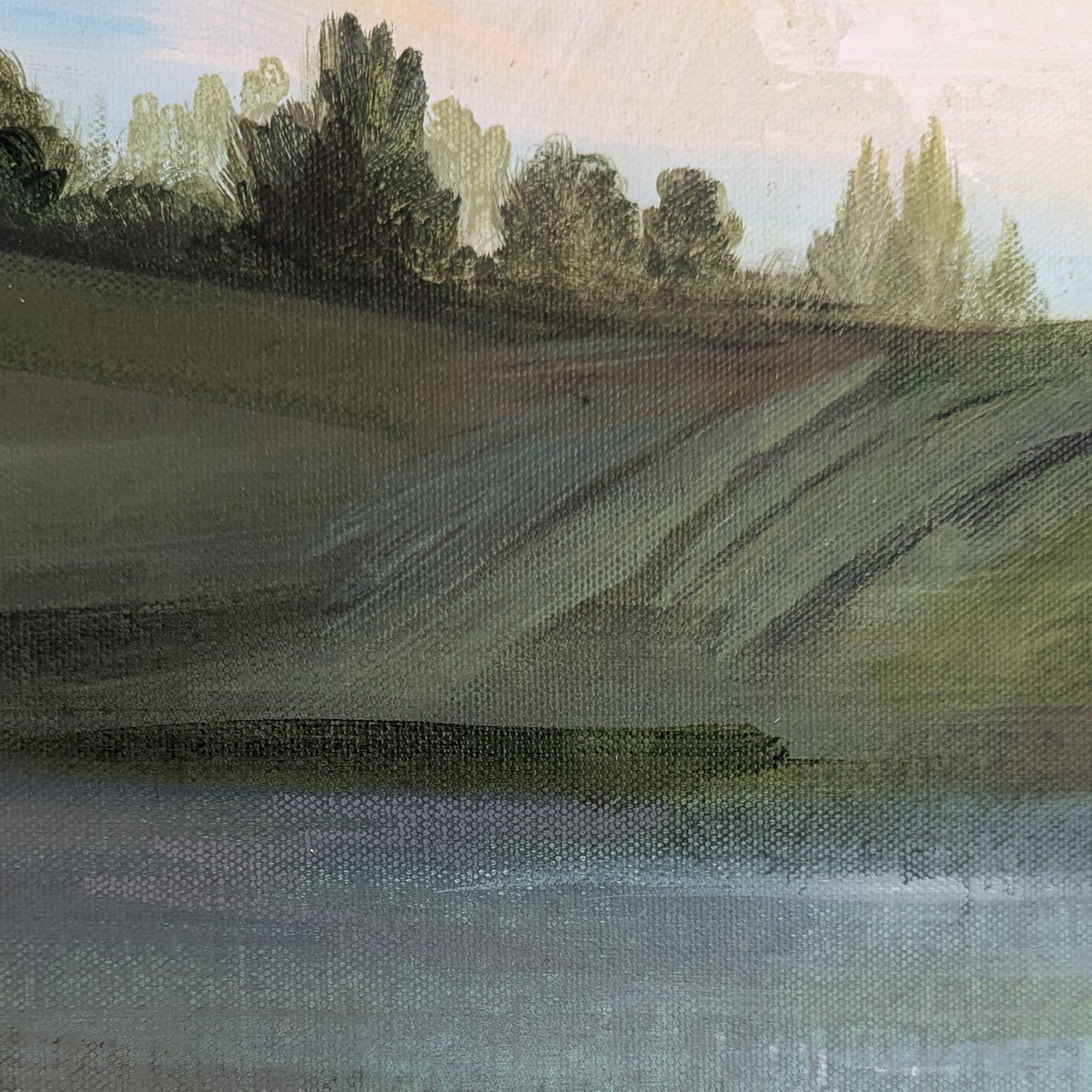 Reflect and Be Restored, Original Painting on Canvas