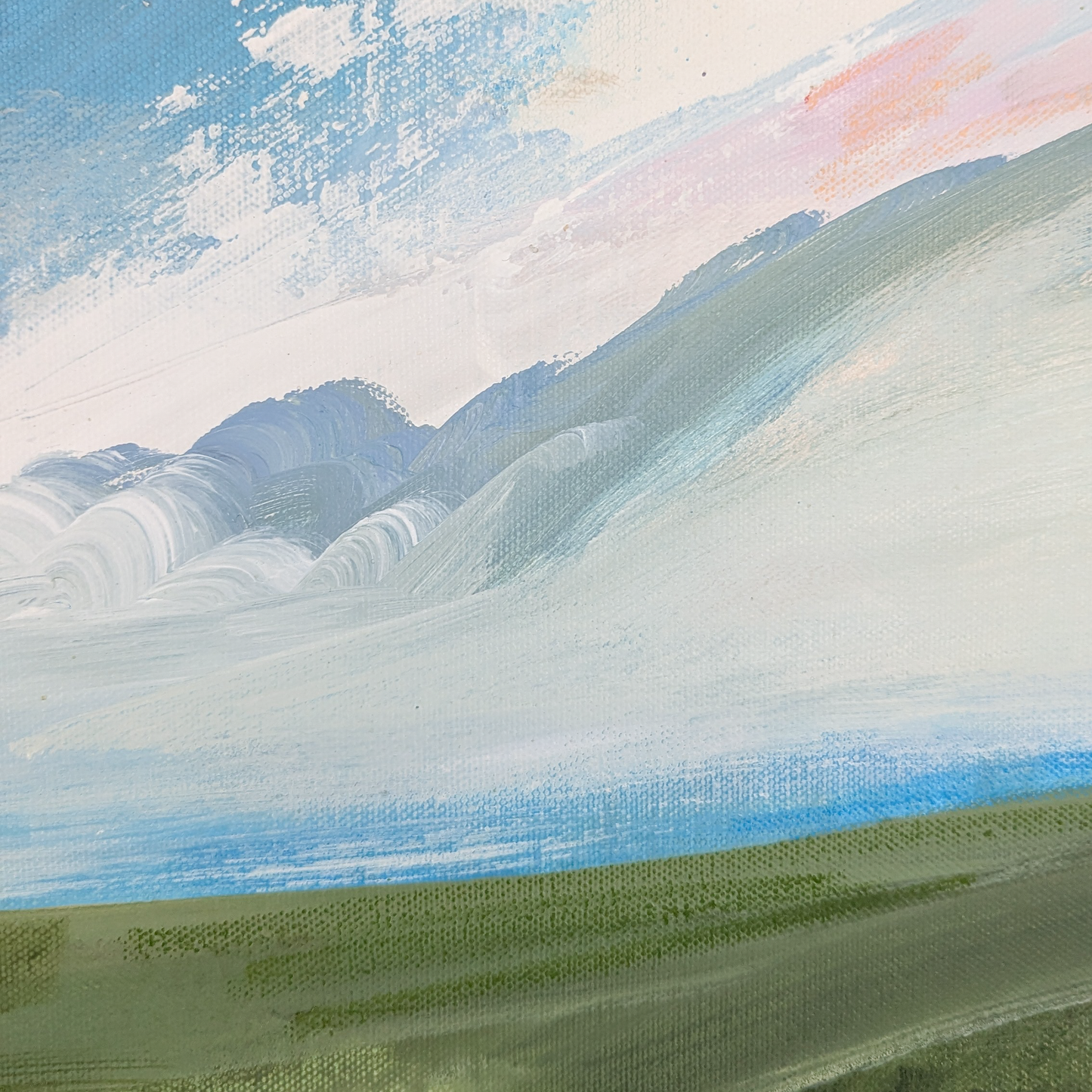 Reflect and Be Restored, Original Painting on Canvas