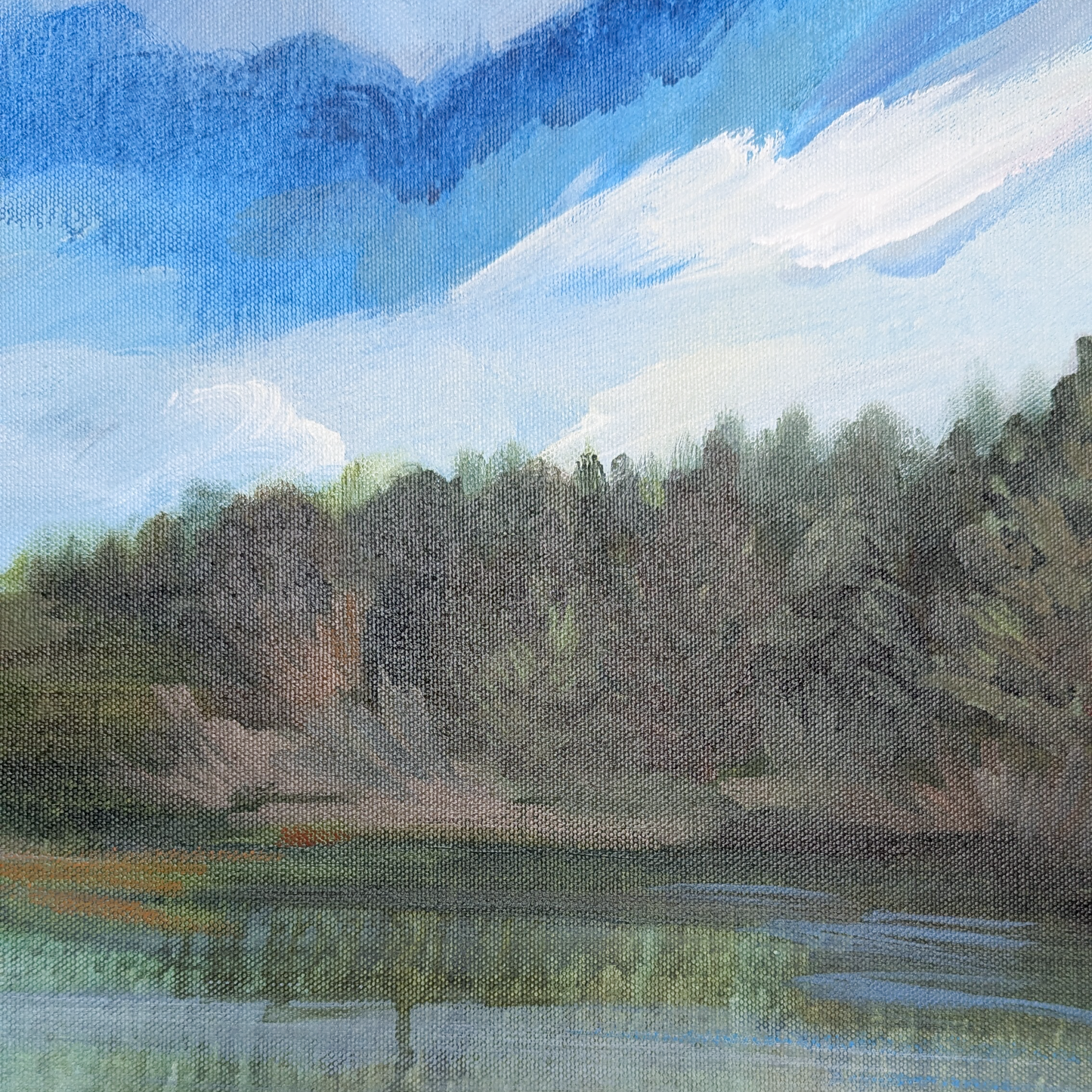 Let The Water Hold You, Original Painting on Canvas