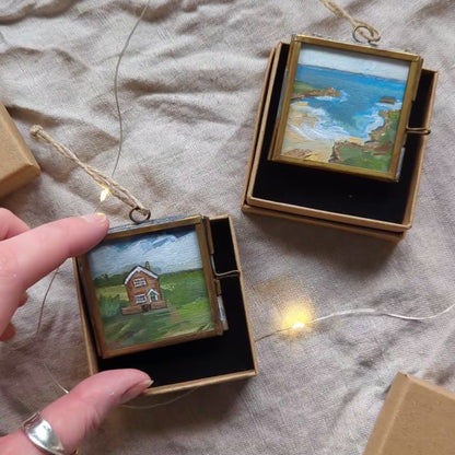 COMMISSION a Hand-Painted Christmas Tree Decoration