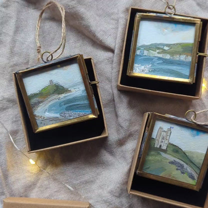 COMMISSION a Hand-Painted Christmas Tree Decoration