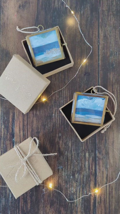Ocean Light | Hand-Painted Christmas Tree Decoration