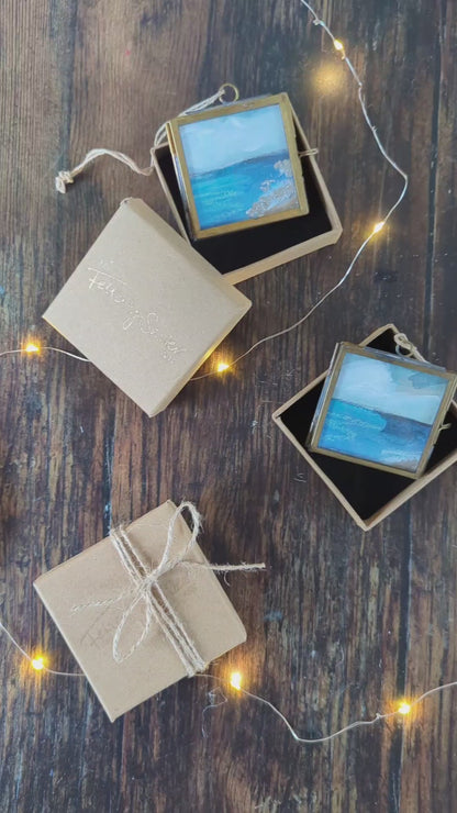 Cool Beach | Hand-Painted Christmas Tree Decoration