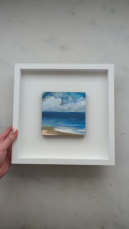 Nothing But Blue I, Original Painting on Board