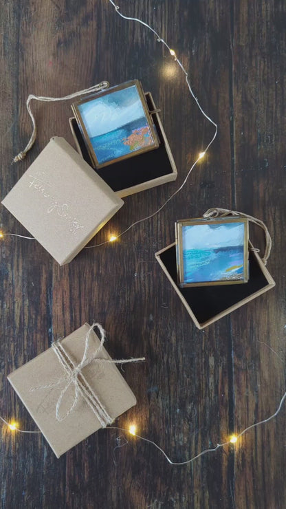 Warm Beach | Hand-Painted Christmas Tree Decoration