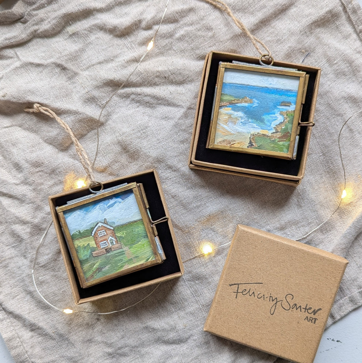 COMMISSION a Hand-Painted Christmas Tree Decoration
