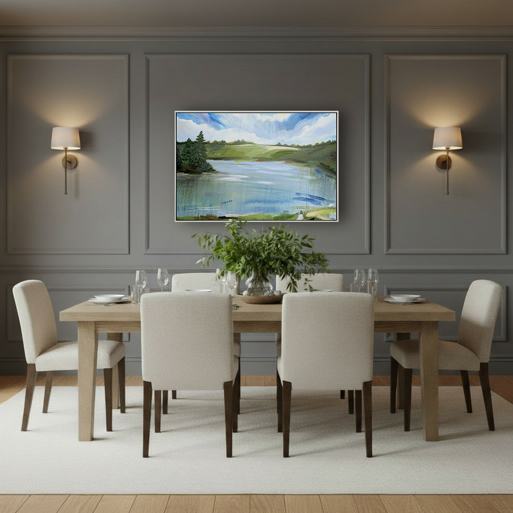 Touch the Sky, Original Painting on Canvas